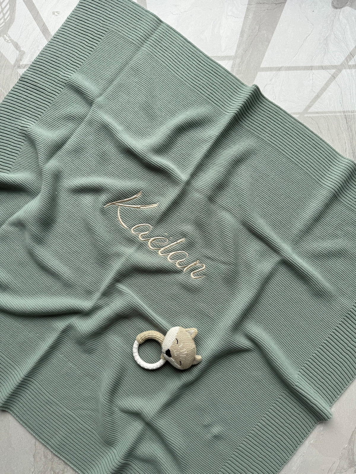Couverture en tricot élégance