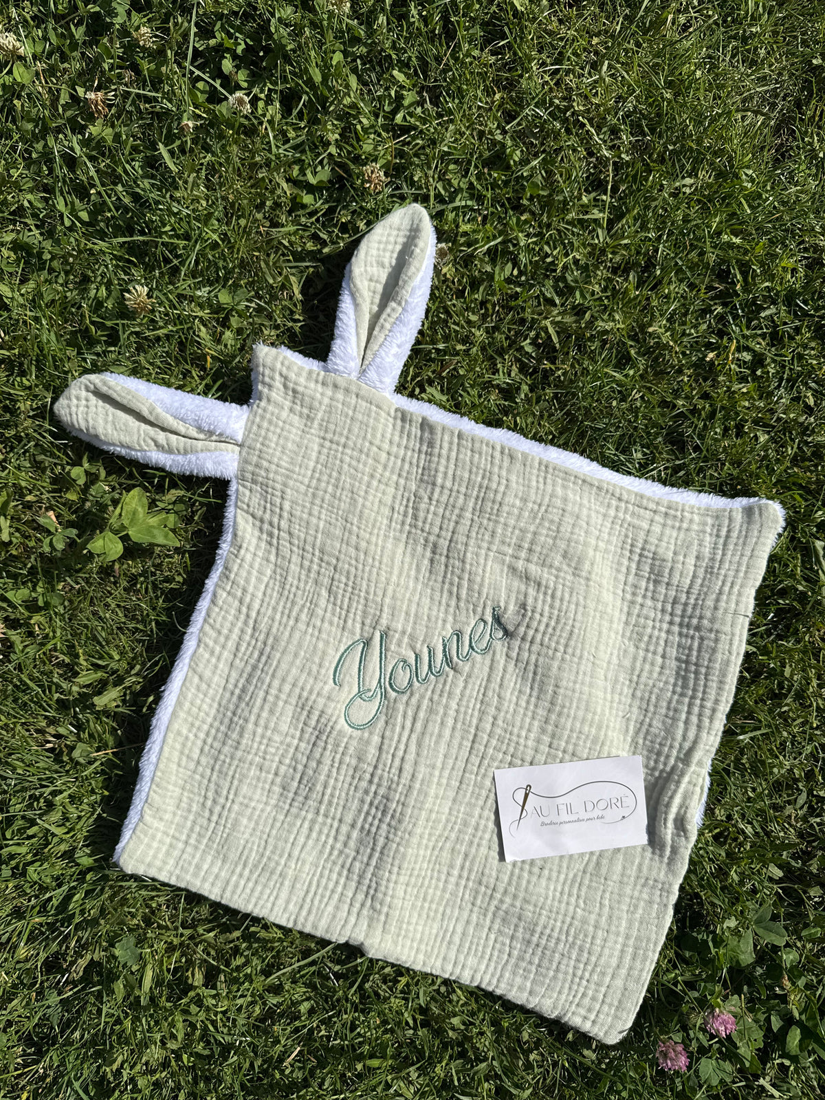 Doudou gaze de coton/polaire